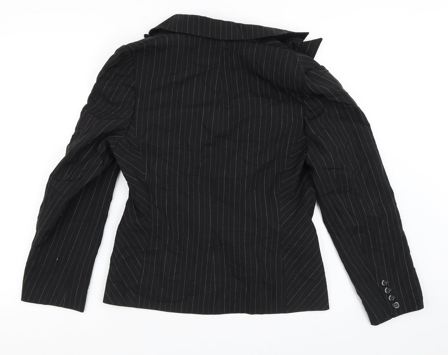 Dorothy Perkins Womens Black Striped  Jacket Blazer Size 12