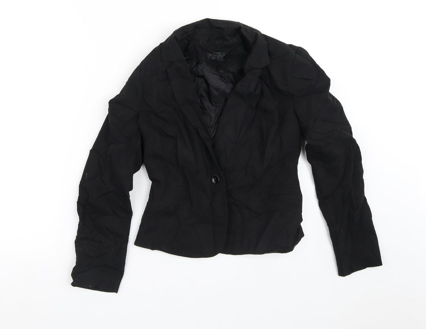 Topshop Womens Black   Jacket Blazer Size 8