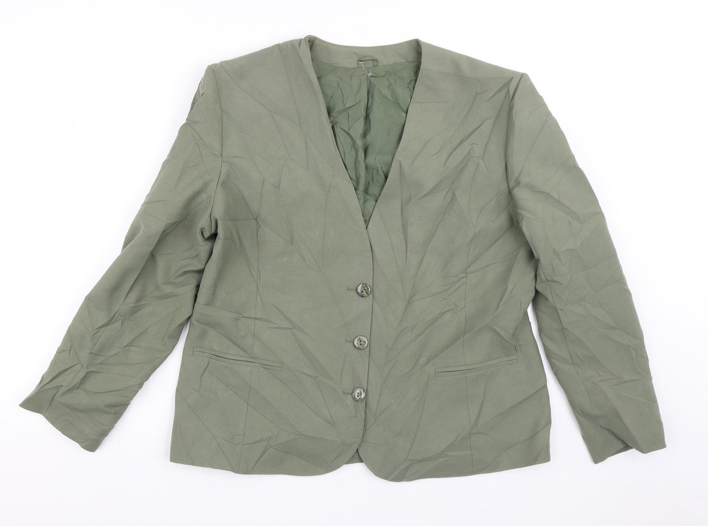 Debenhams Womens Green   Jacket Blazer Size 16