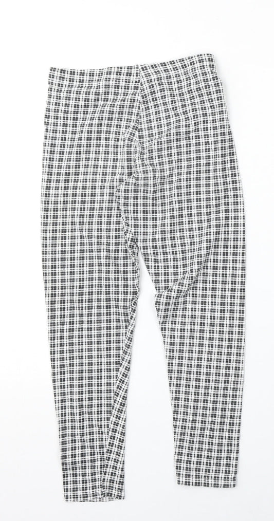 Primark Girls Multicoloured Check Cotton Jegging Jeans Size 9-10 Years  Regular