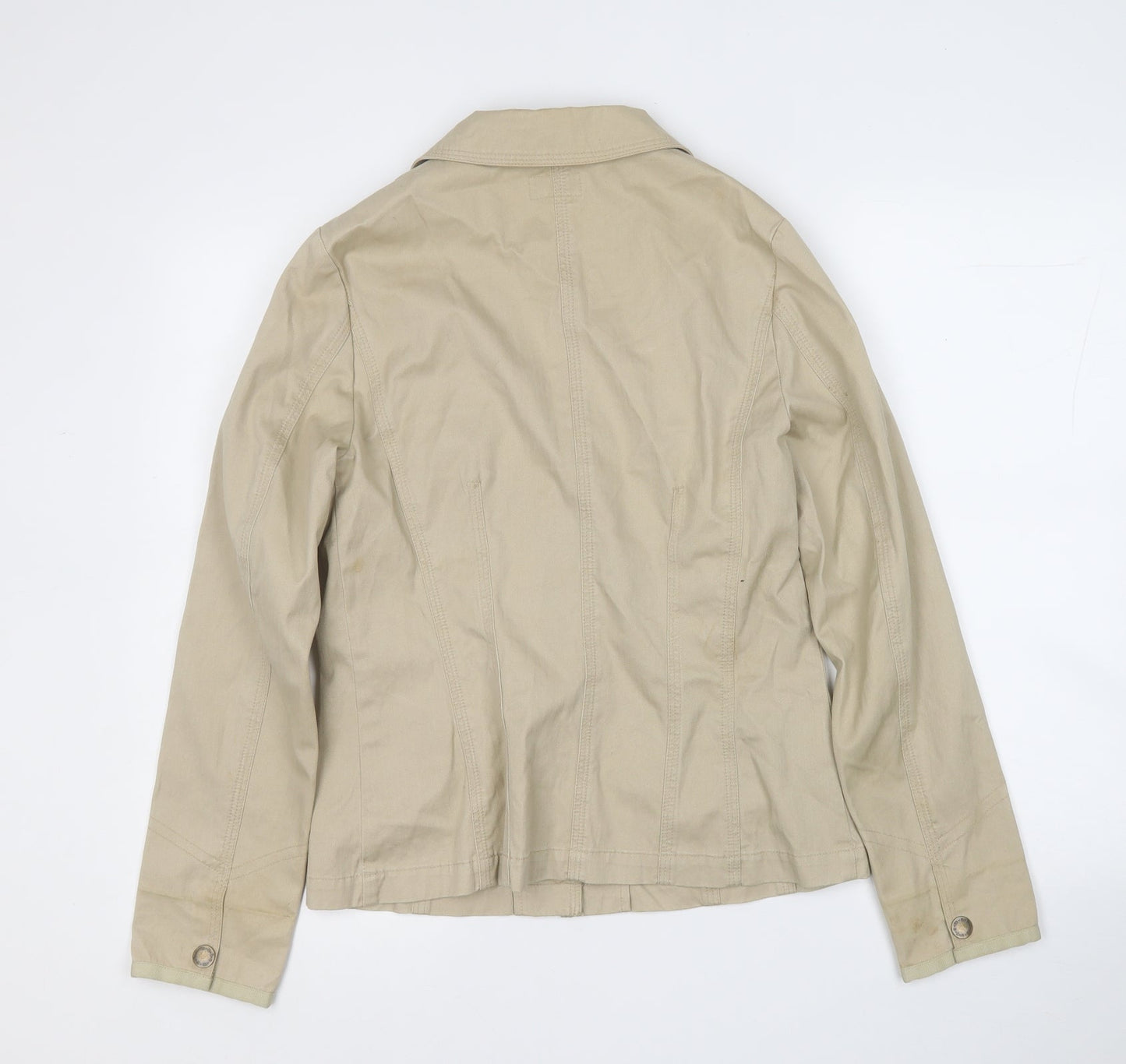 Moto Womens Beige   Jacket Blazer Size 12