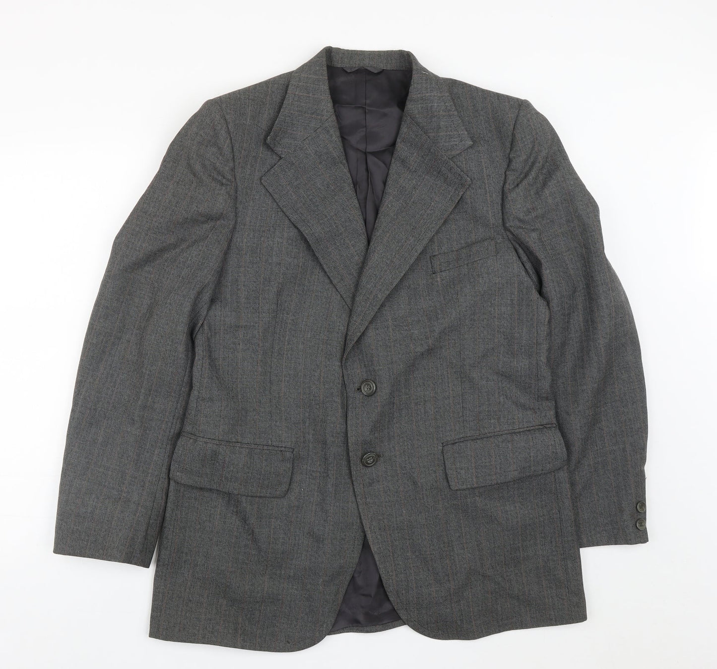 Burton Mens Grey  Polyester Jacket Suit Jacket Size 42