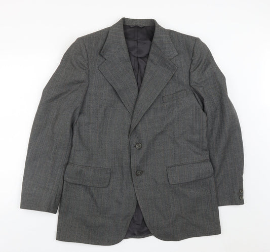 Burton Mens Grey  Polyester Jacket Suit Jacket Size 42