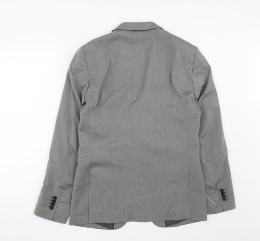 Sisley Mens Grey  Polyester Jacket Suit Jacket Size 38