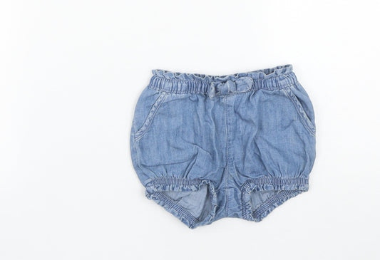 Gap Girls Blue  Cotton Cropped Trousers Size 12 Months