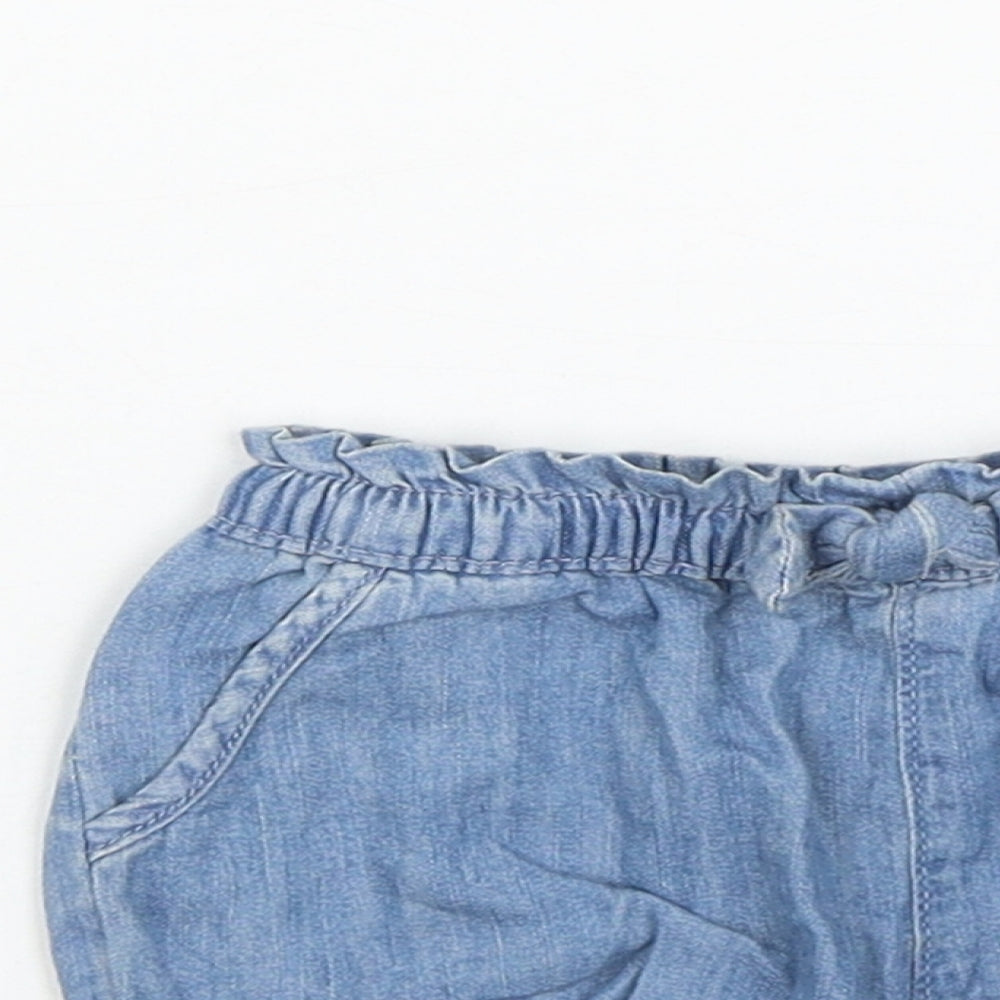 Gap Girls Blue  Cotton Cropped Trousers Size 12 Months