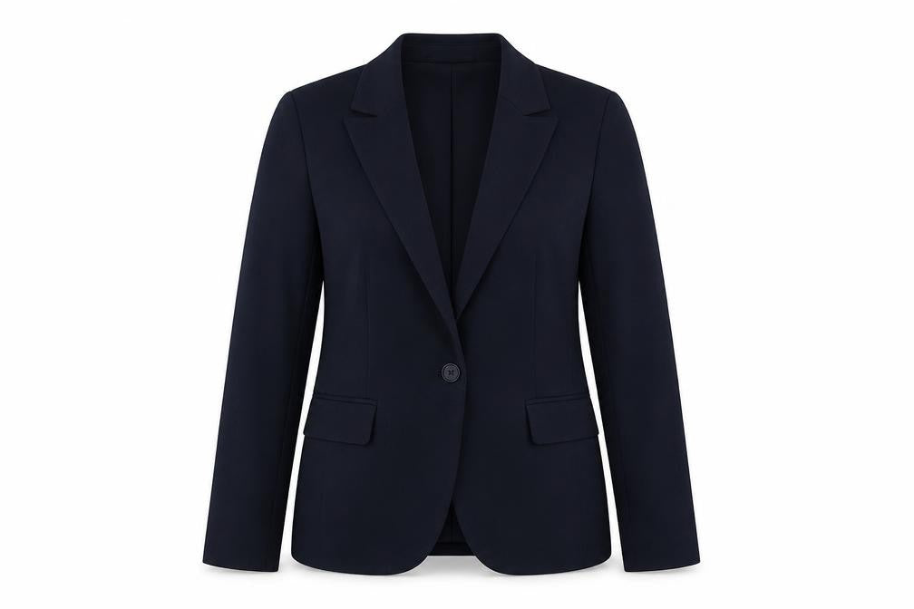 Marks and Spencer Womens Blue  Polyester Jacket Suit Jacket Size 14