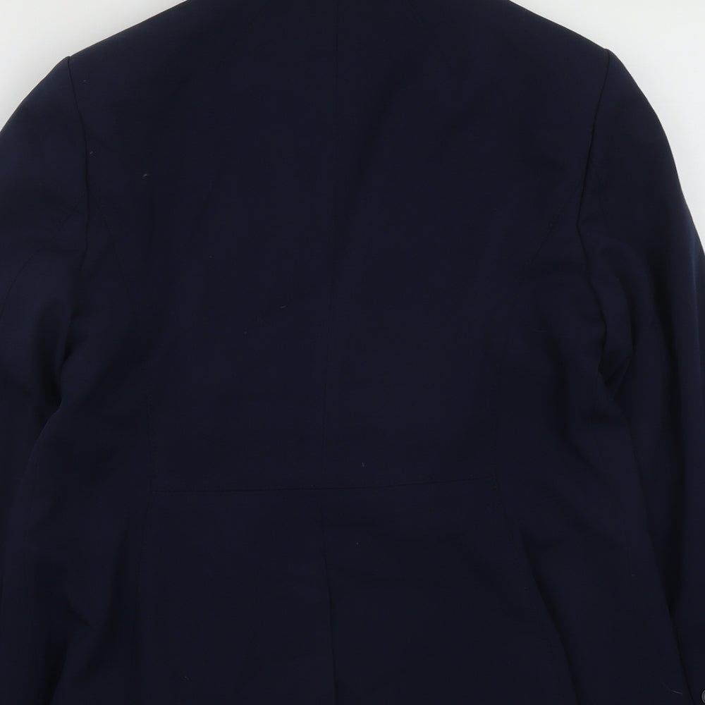 Marks and Spencer Womens Blue  Polyester Jacket Suit Jacket Size 14