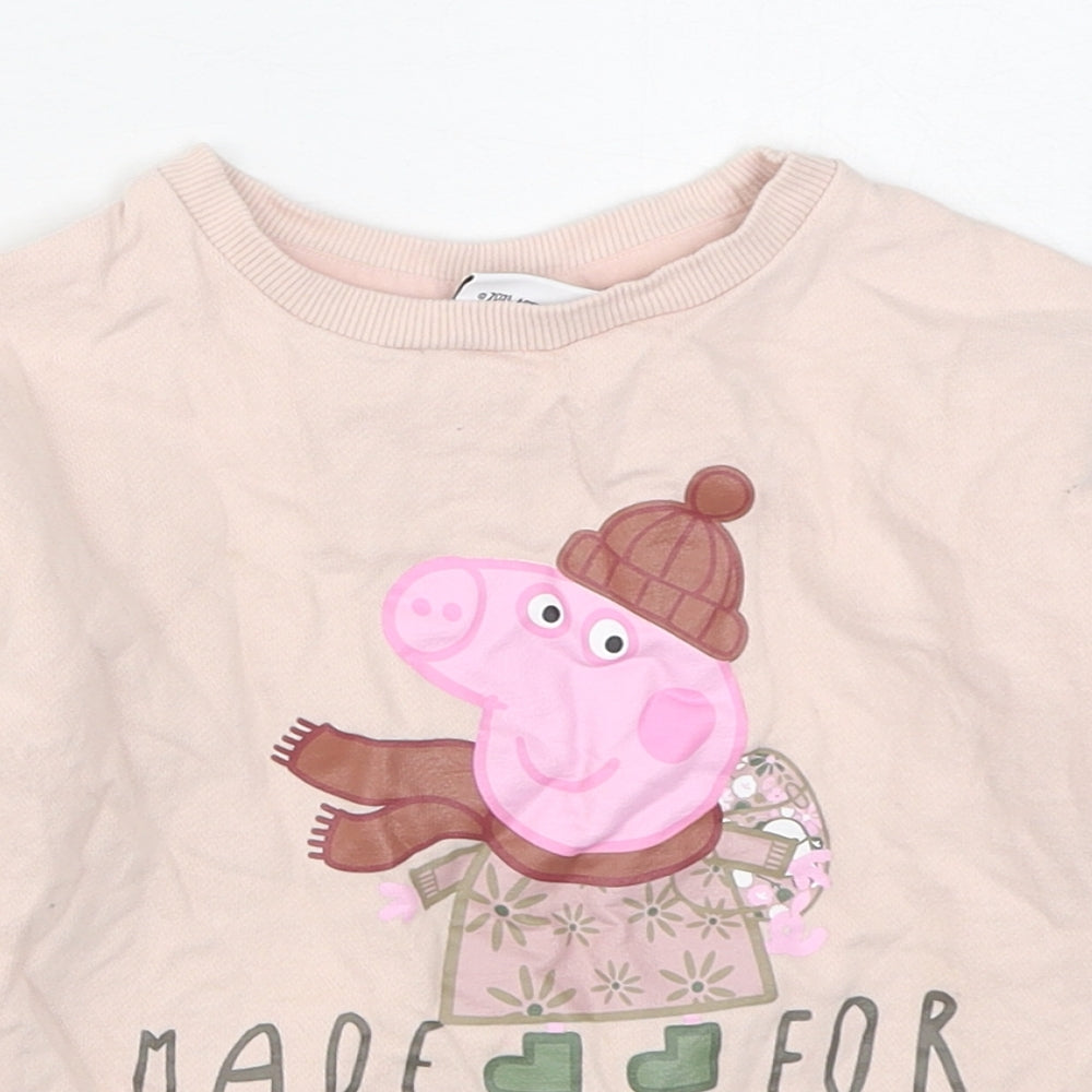 George  Pink  Cotton Pullover Jumper Size 18-24 Months  Pullover - Peppa Pig