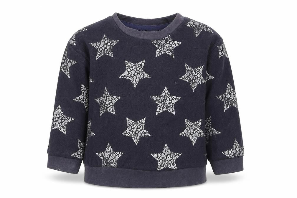 George Girls Grey Geometric Polyester Pullover Jumper Size 18-24 Months  Pullover
