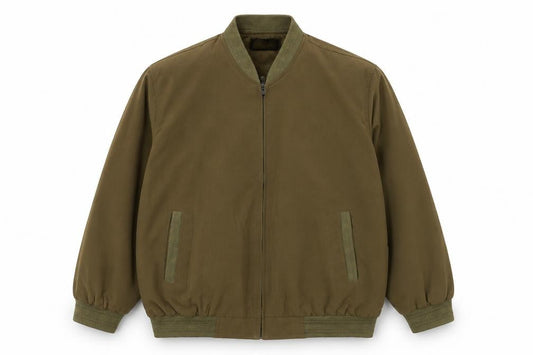 Lady Mei Mens Green   Bomber Jacket Jacket Size S  Zip