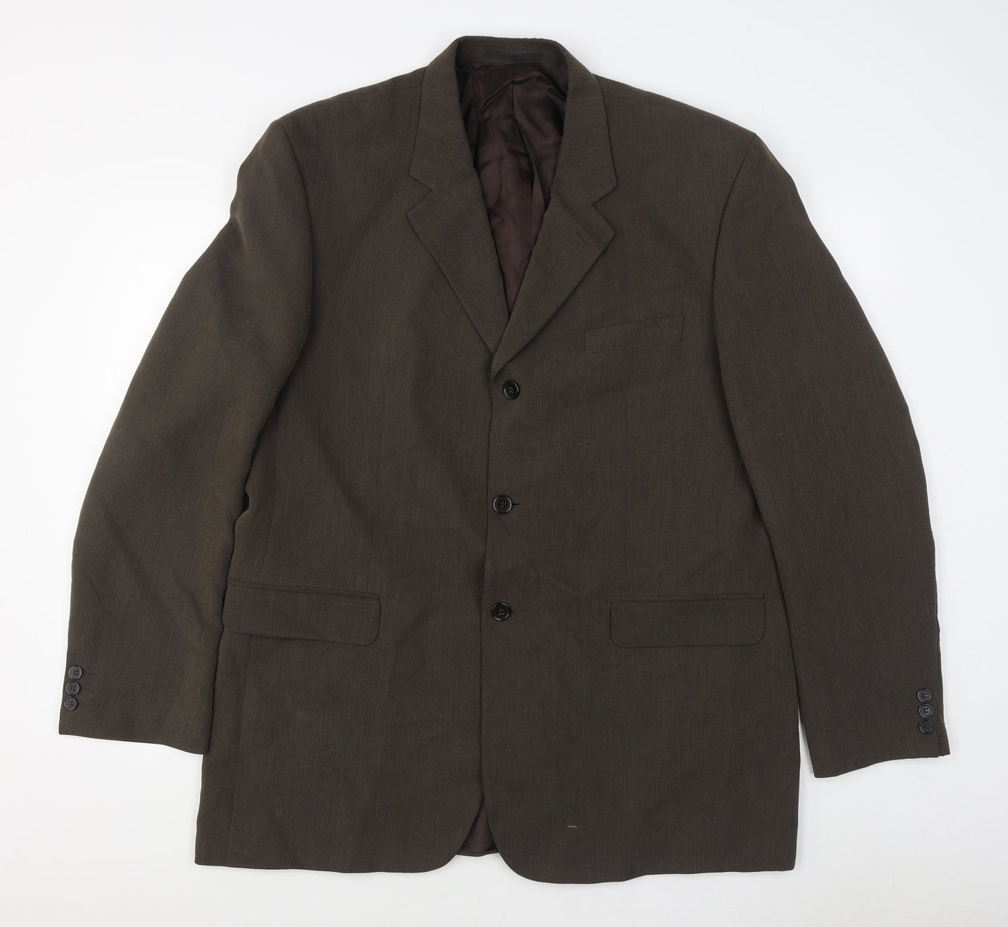 Jonathan Adams Mens Brown  Polyester Jacket Suit Jacket Size 44