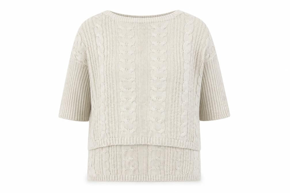 Preworn Womens Beige Boat Neck  Acrylic Pullover Jumper Size M