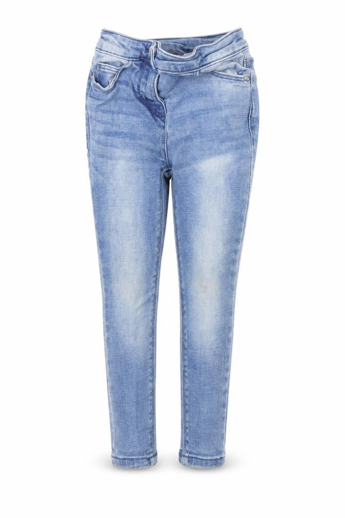 Preworn Girls Blue  Cotton Skinny Jeans Size 4 Years  Regular