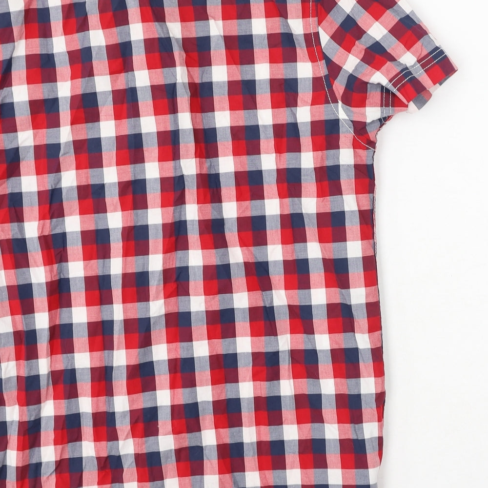 Cedar Wood State Mens Red Plaid Cotton  Button-Up Size XS Collared
