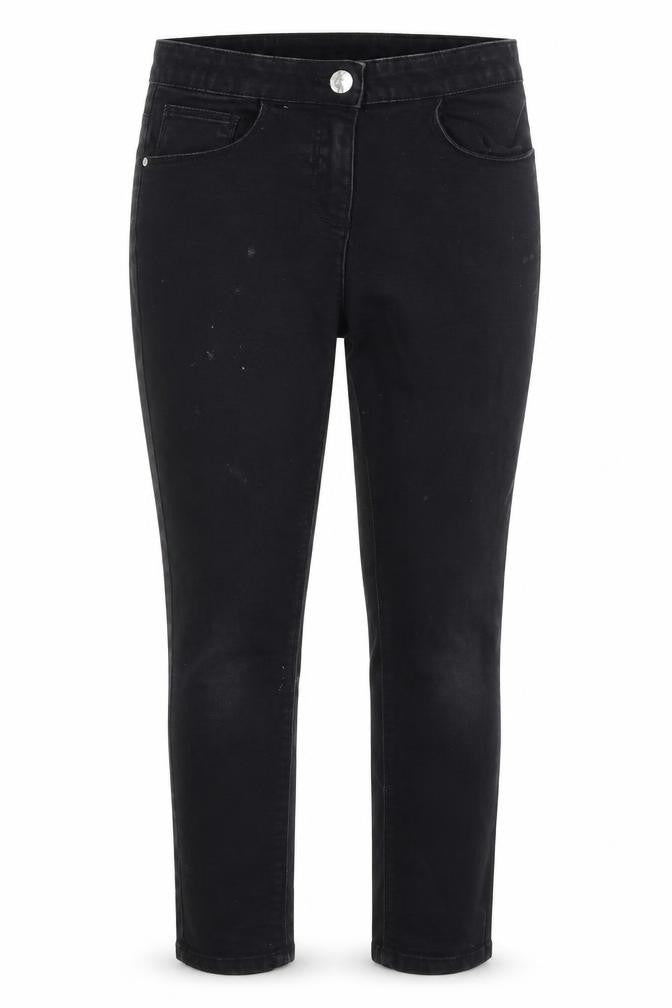 Preworn Girls Black  Cotton Skinny Jeans Size 10 Years  Regular