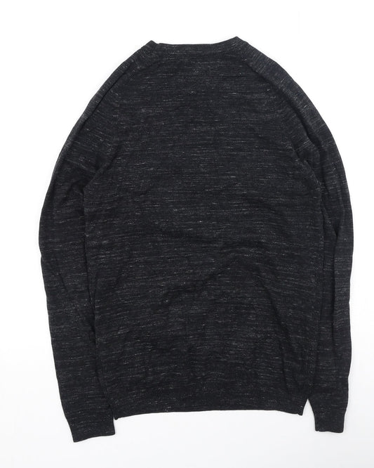 NEXT Mens Grey Round Neck  Cotton Pullover Jumper Size XS