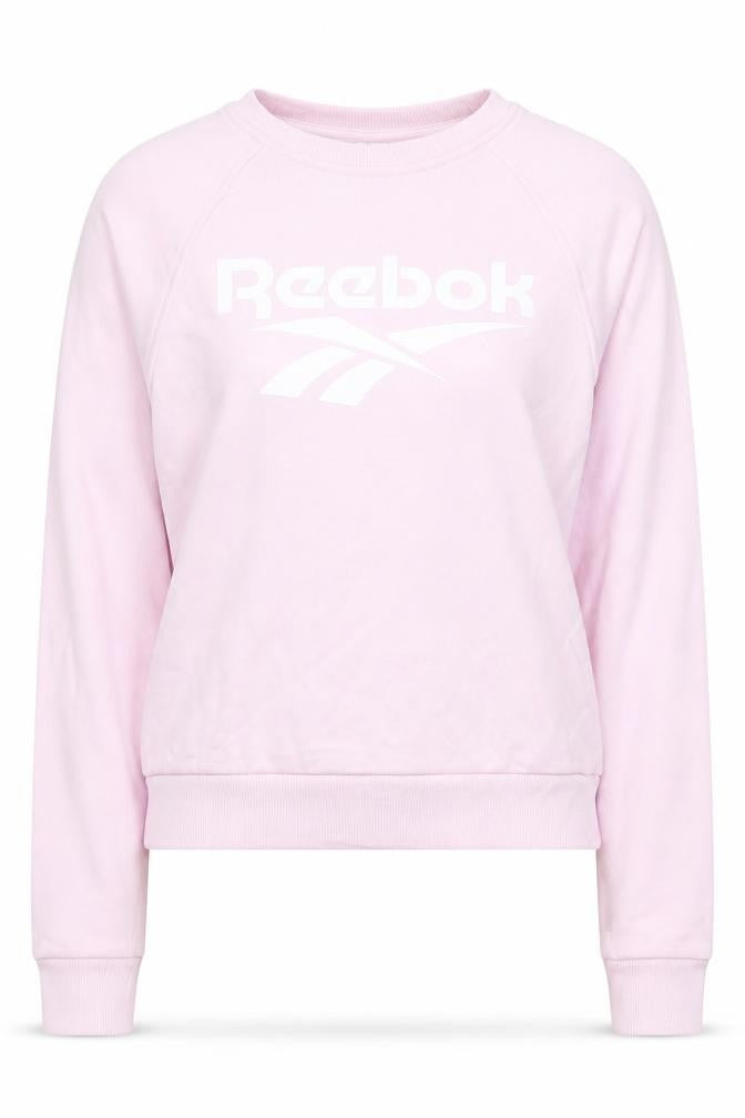Womens UK S Regular Reebok Pink Pullover Sweatshirt