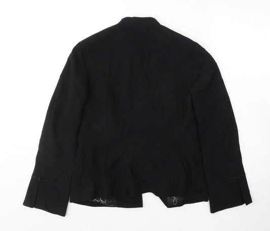 Planet Womens Black  Triacetate Jacket Blazer Size 12