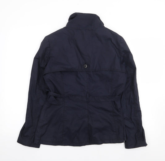 H&M Womens Blue   Jacket Coat Size 10  Button