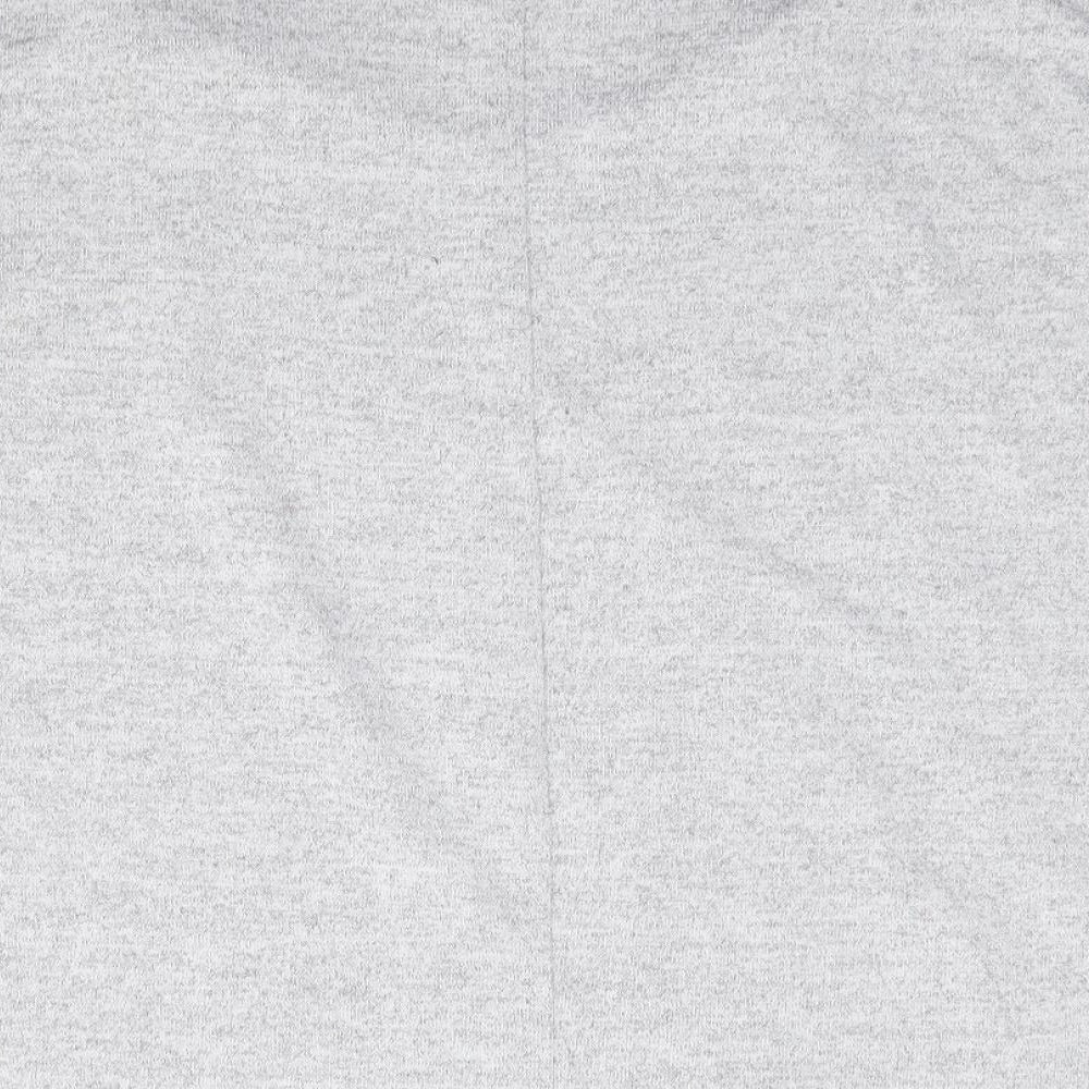 New Look Womens Grey V-Neck  Polyester Pullover Jumper Size S