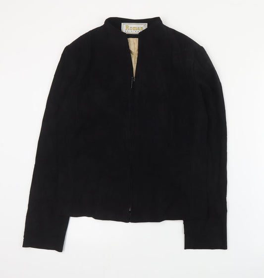 Roman Womens Black   Jacket  Size 12  Zip