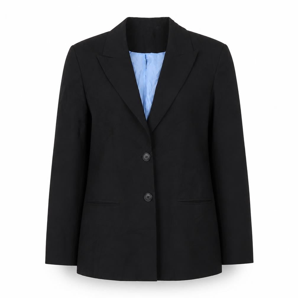 JDV Womens Black  Polyester Jacket Suit Jacket Size 12