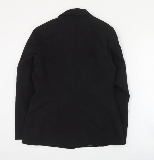 JDV Womens Black  Polyester Jacket Suit Jacket Size 12