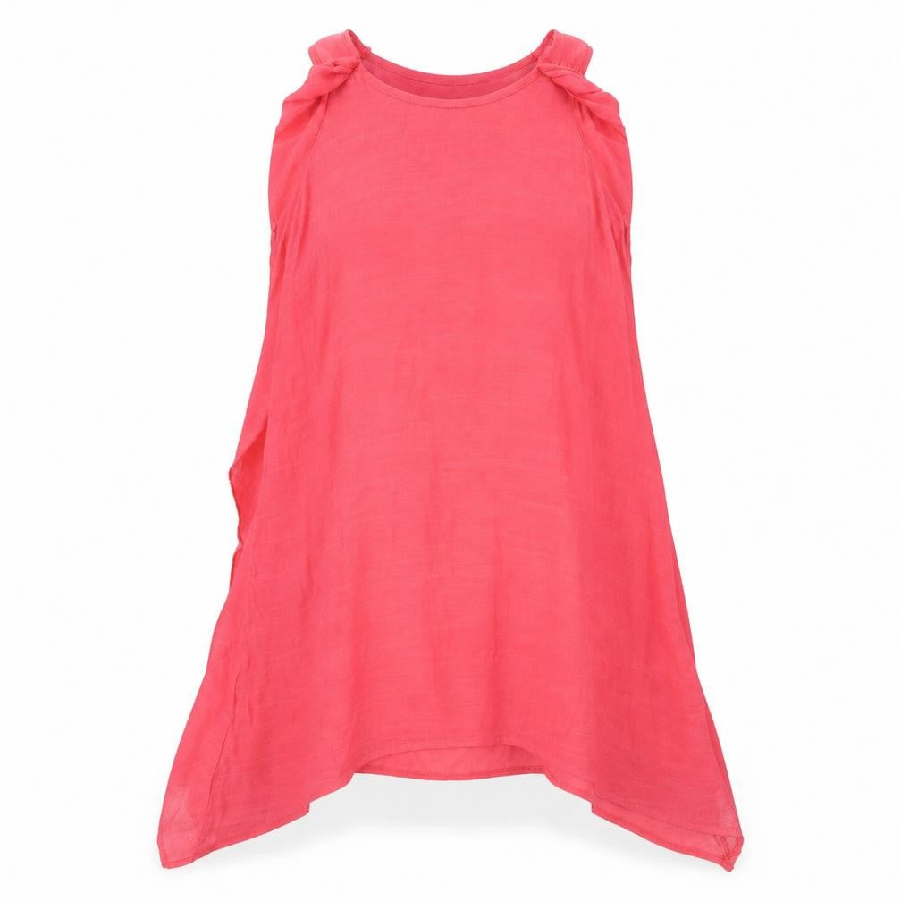 Frock Me Womens Pink  Viscose Tank Dress  Size 8  Round Neck