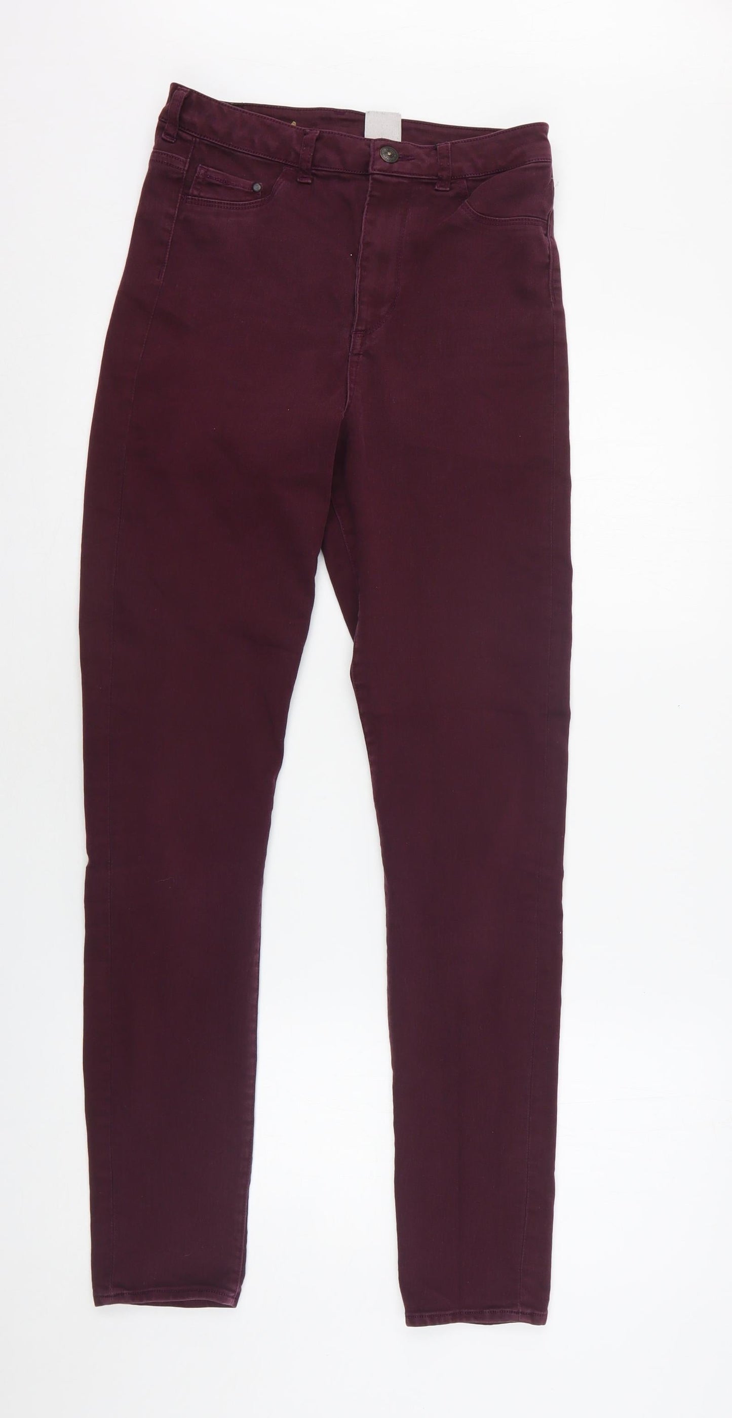 H&M Womens Purple  Cotton Skinny Jeans Size 30 in L32 in Regular