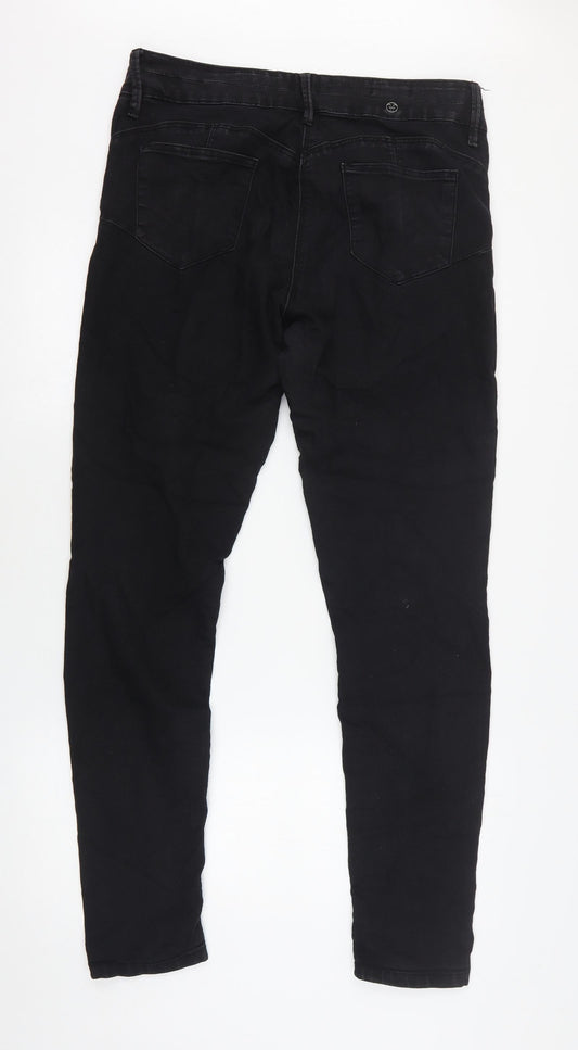 Forma Womens Black  Cotton Skinny Jeans Size 32 in L30 in Regular