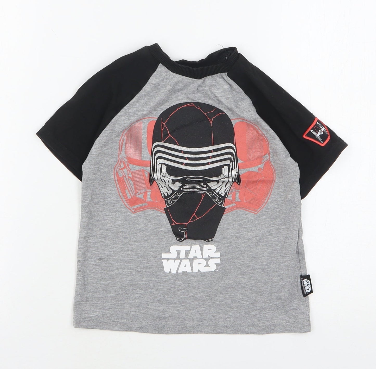 Disney Boys Multicoloured  Polyester Basic T-Shirt Size 4 Years Round Neck  - Star Wars