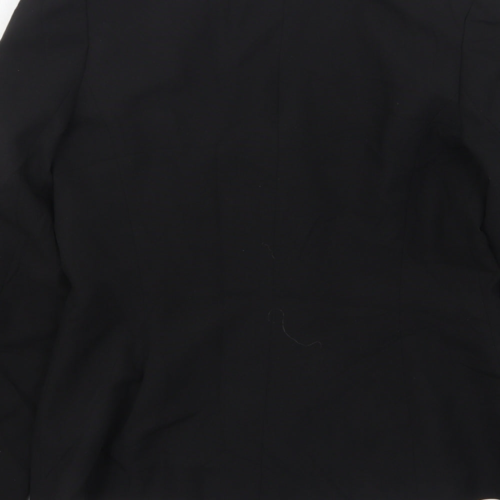 Dorothy Perkins Womens Black  Polyester Jacket Suit Jacket Size 8