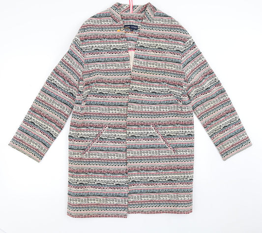 Luke Lovely Womens Multicoloured Geometric  Jacket  Size S