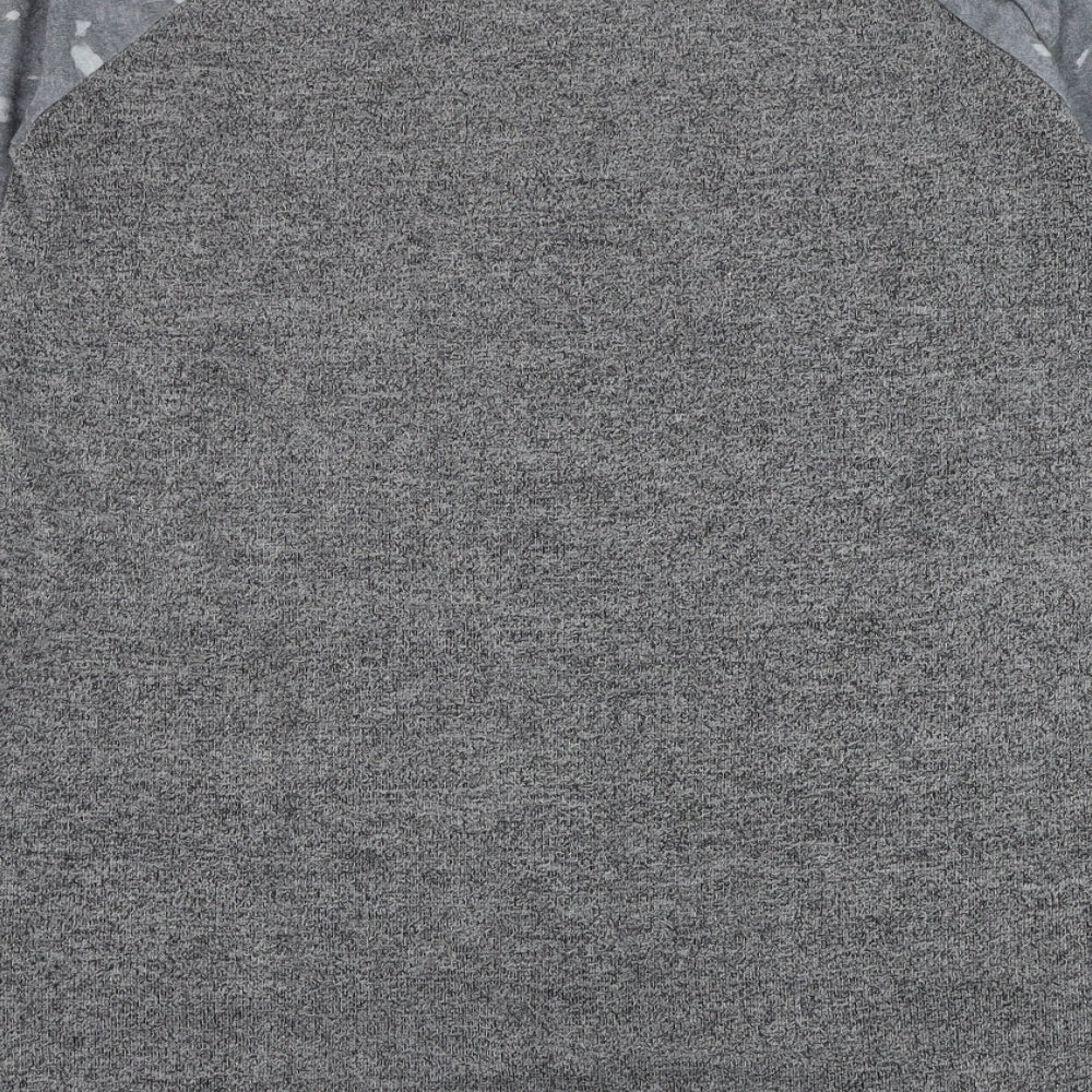 Preworn Womens Grey Round Neck  Cotton Pullover Jumper Size M