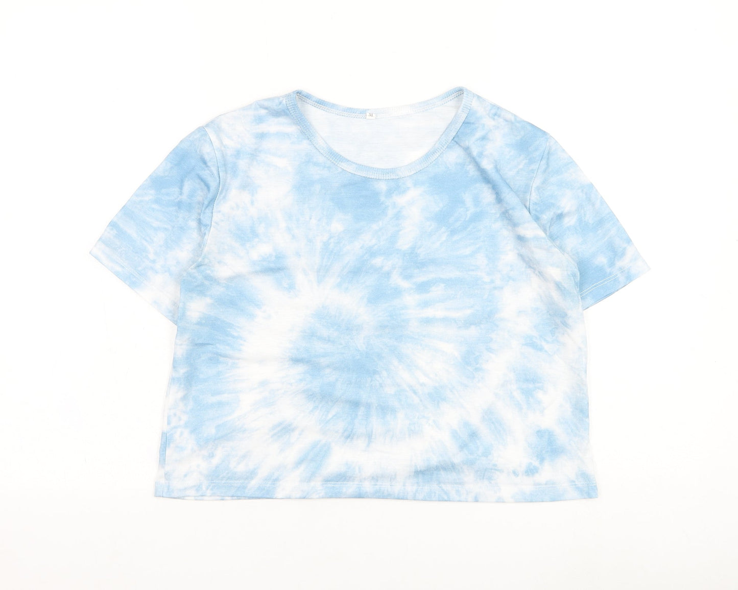 SheIn Girls Blue  Cotton Basic T-Shirt Size M Round Neck Pullover