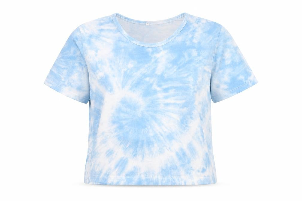 SheIn Girls Blue  Cotton Basic T-Shirt Size M Round Neck Pullover