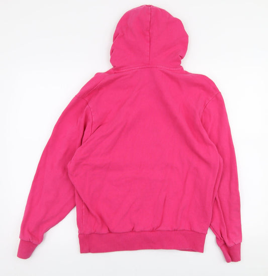 COLLUSION Womens Pink  100% Cotton Pullover Hoodie Size XS  Pullover