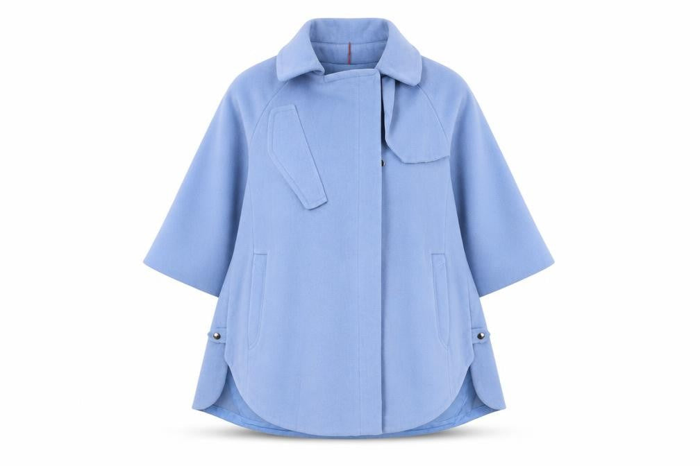 Mango Womens Blue   Overcoat Coat Size 2XL  Zip