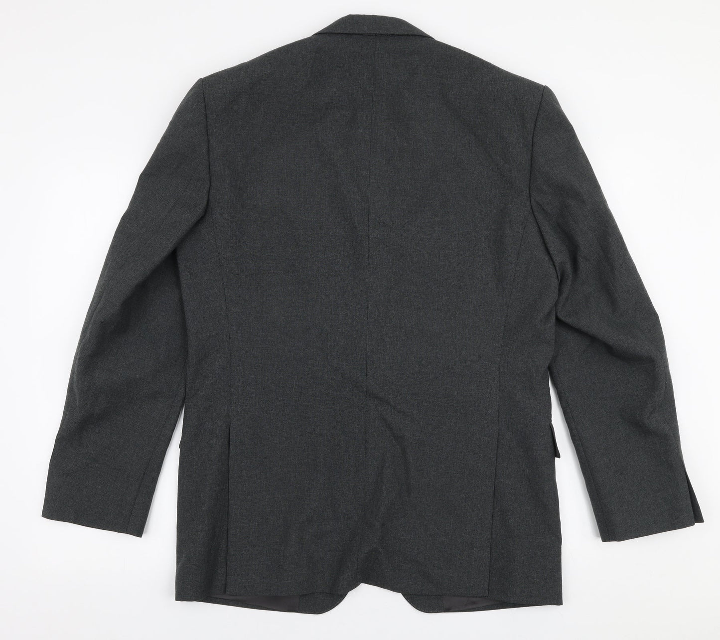 Executex Mens Grey  Polyester Jacket Suit Jacket Size 40