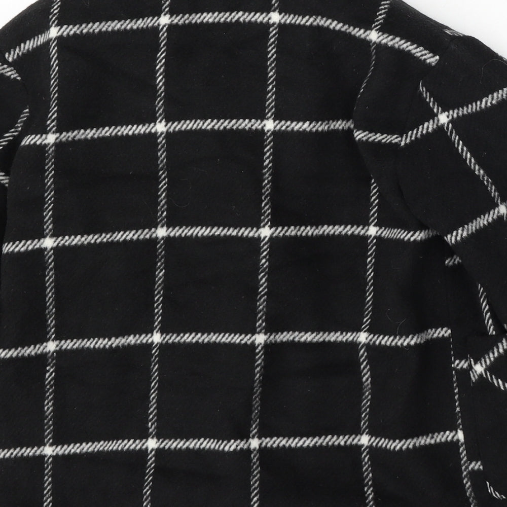 SheIn Girls Black Geometric  Jacket  Size 9 Years