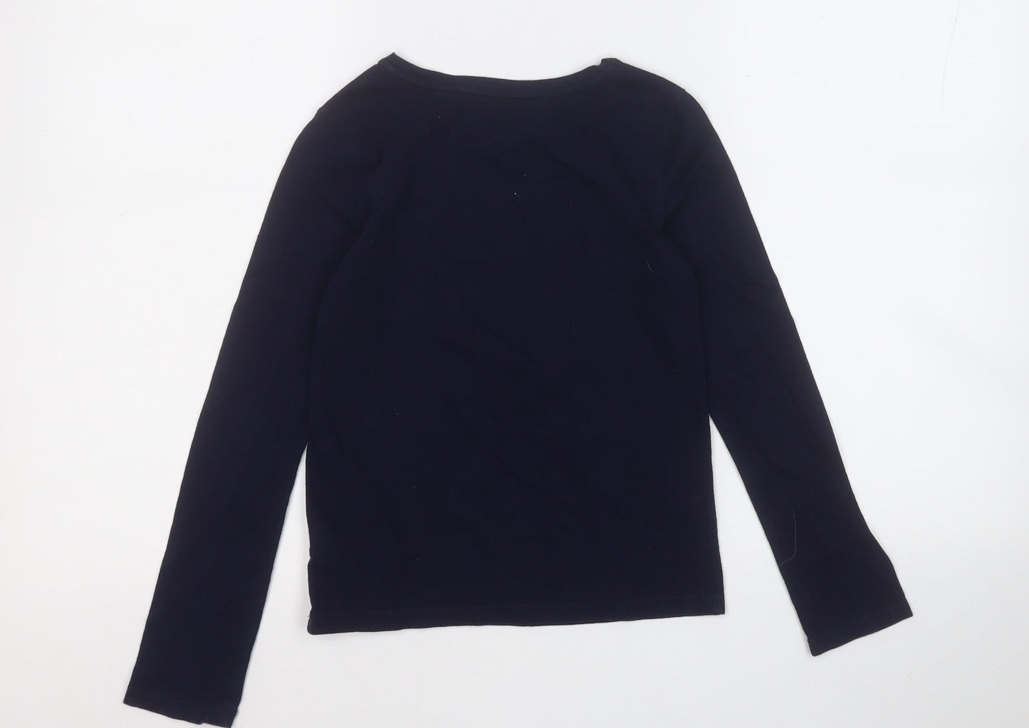 Gap Girls Blue  Cotton Basic T-Shirt Size M Round Neck