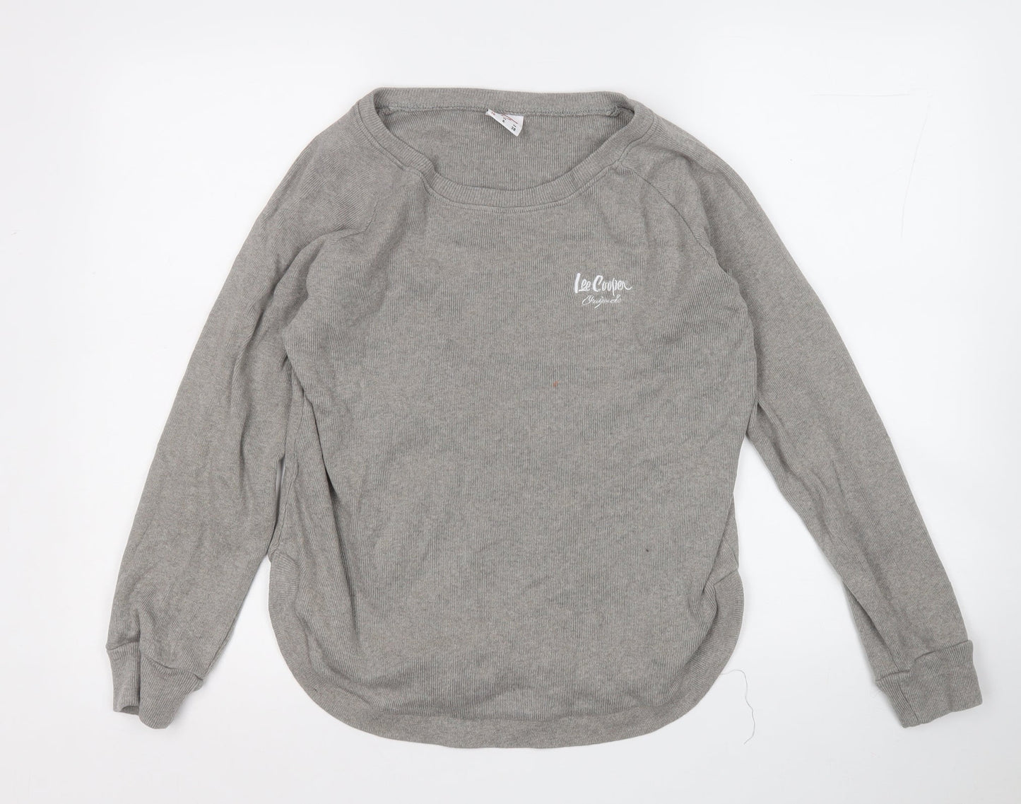 Lee Cooper Womens Beige  Cotton Pullover Sweatshirt Size 10