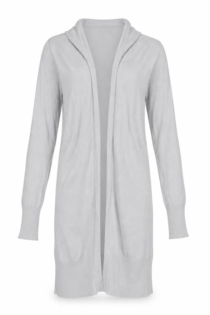 Oasis Womens Grey V-Neck  Viscose Cardigan Jumper Size XS
