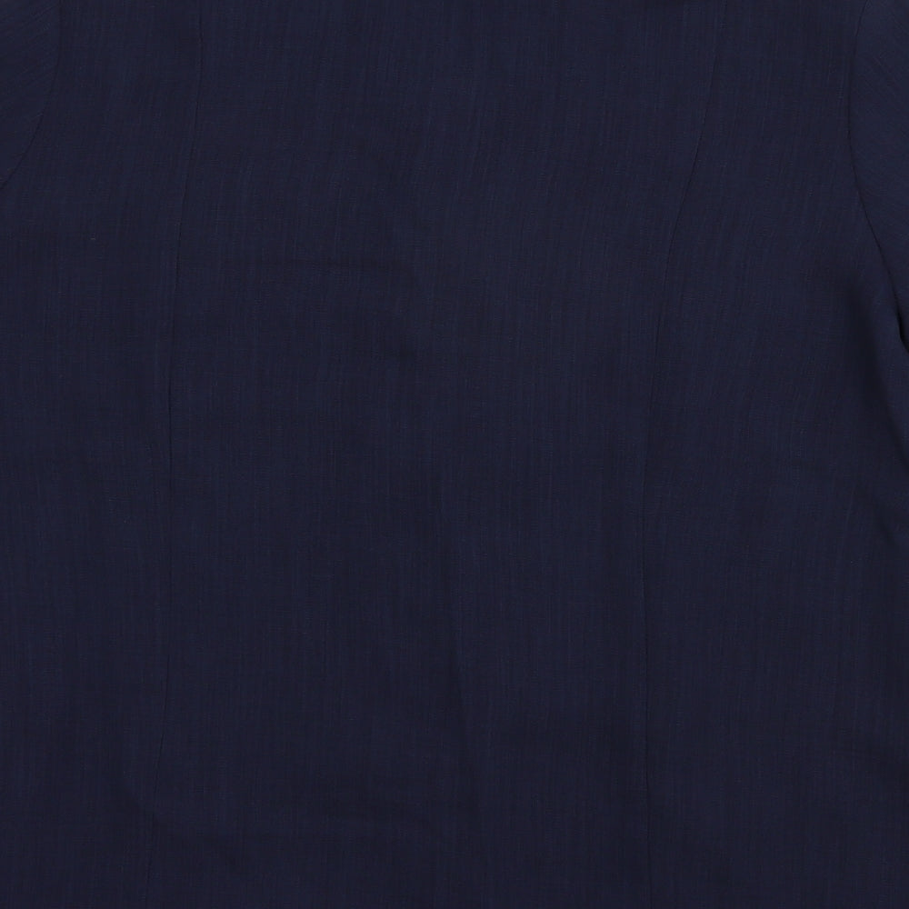 Preworn Womens Blue   Jacket Blazer Size 14  Button