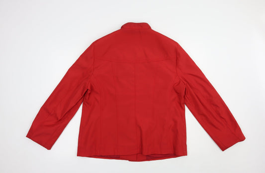 Eleganze Womens Red   Jacket  Size 16  Button