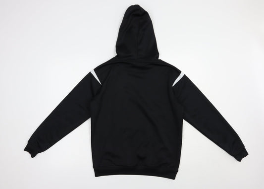 Pendle Mens Black  Polyester Pullover Hoodie Size S