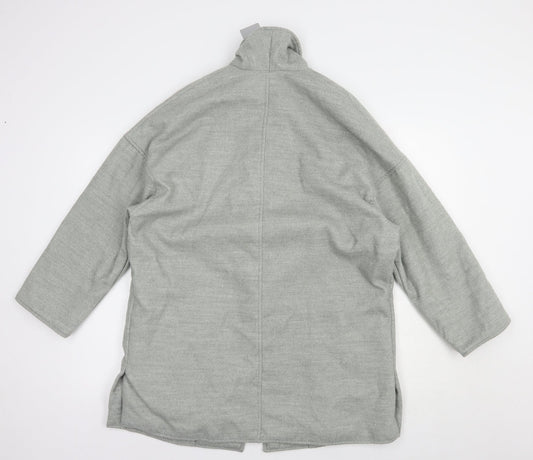 Maika Womens Grey   Overcoat Coat Size S  Snap