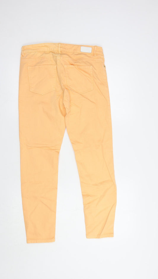 Esprit Womens Orange  Cotton Skinny Jeans Size 30 in L27 in Regular Button