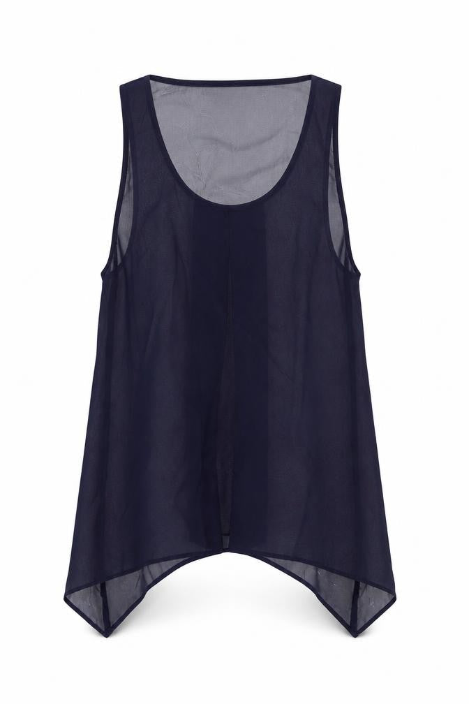 NEXT Womens Blue  Polyester Basic Tank Size 14 Scoop Neck